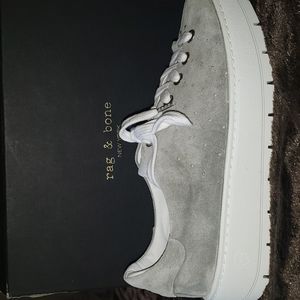 Rag & Bone Linden Cement Suede 9.5 nwt